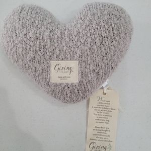 NEW DEMDACO Taupe Giving Heart